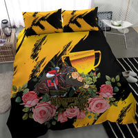 Australia Melbourne Cup Day Bedding Set Horse Racing Trophy With Roses - Wonder Print Shop