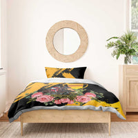 Australia Melbourne Cup Day Bedding Set Horse Racing Trophy With Roses - Wonder Print Shop
