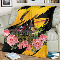 Australia Melbourne Cup Day Blanket Horse Racing Trophy With Roses - Wonder Print Shop