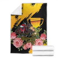 Australia Melbourne Cup Day Blanket Horse Racing Trophy With Roses - Wonder Print Shop