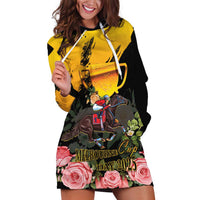 Personalised Australia Melbourne Cup Day Hoodie Dress Horse Racing Trophy With Roses - Wonder Print Shop