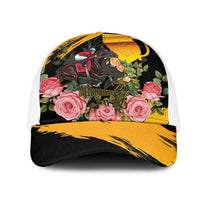 Australia Melbourne Cup Day Mesh Trucker Cap Horse Racing Trophy With Roses - Wonder Print Shop