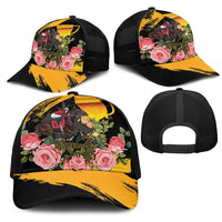 Australia Melbourne Cup Day Mesh Trucker Cap Horse Racing Trophy With Roses - Wonder Print Shop