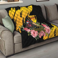Australia Melbourne Cup Day Quilt Horse Racing Trophy With Roses - Wonder Print Shop
