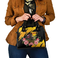 Australia Melbourne Cup Day Shoulder Handbag Horse Racing Trophy With Roses - Wonder Print Shop