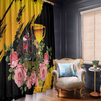Australia Melbourne Cup Day Window Curtain Horse Racing Trophy With Roses - Wonder Print Shop