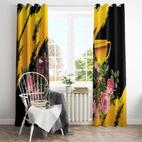 Australia Melbourne Cup Day Window Curtain Horse Racing Trophy With Roses - Wonder Print Shop