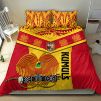 Custom Papua New Guinea Rugby Bedding Set 2023 Go Kumuls Pacific Dynamic Style - Wonder Print Shop