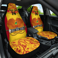 Custom Papua New Guinea Rugby Car Seat Cover 2023 Go Kumuls Pacific Dynamic Style - Wonder Print Shop