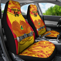 Custom Papua New Guinea Rugby Car Seat Cover 2023 Go Kumuls Pacific Dynamic Style - Wonder Print Shop