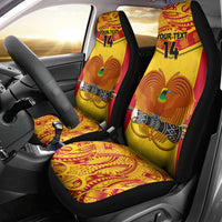 Custom Papua New Guinea Rugby Car Seat Cover 2023 Go Kumuls Pacific Dynamic Style - Wonder Print Shop