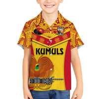 Custom Papua New Guinea Rugby Family Matching Summer Maxi Dress and Hawaiian Shirt 2023 Go Kumuls Pacific Dynamic Style - Wonder Print Shop