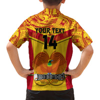 Custom Papua New Guinea Rugby Kid Hawaiian Shirt 2023 Go Kumuls Pacific Dynamic Style - Wonder Print Shop