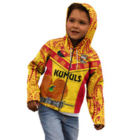 Custom Papua New Guinea Rugby Kid Hoodie 2023 Go Kumuls Pacific Dynamic Style - Wonder Print Shop