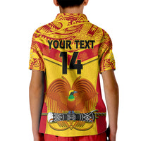 Custom Papua New Guinea Rugby Kid Polo Shirt 2023 Go Kumuls Pacific Dynamic Style - Wonder Print Shop