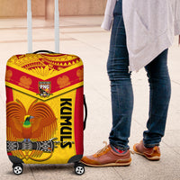 Custom Papua New Guinea Rugby Luggage Cover 2023 Go Kumuls Pacific Dynamic Style - Wonder Print Shop