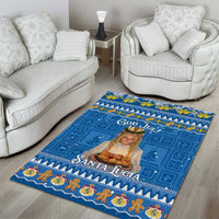 Sweden Christmas Area Rug God Jul! Santa Lucia - Wonder Print Shop
