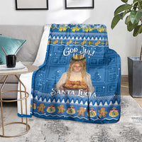 Sweden Christmas Blanket God Jul! Santa Lucia