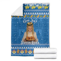 Sweden Christmas Blanket God Jul! Santa Lucia