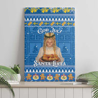 Sweden Christmas Canvas Wall Art God Jul! Santa Lucia - Wonder Print Shop