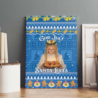 Sweden Christmas Canvas Wall Art God Jul! Santa Lucia - Wonder Print Shop