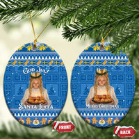 Sweden Christmas Ceramic Ornament God Jul! Santa Lucia - Wonder Print Shop