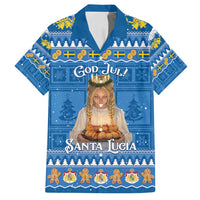 Sweden Christmas Family Matching Puletasi and Hawaiian Shirt God Jul! Santa Lucia - Wonder Print Shop
