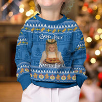 Sweden Christmas Kid Ugly Christmas Sweater God Jul! Santa Lucia - Wonder Print Shop