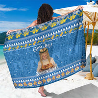 Sweden Christmas Sarong God Jul! Santa Lucia - Wonder Print Shop
