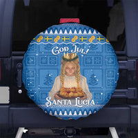 Sweden Christmas Spare Tire Cover God Jul! Santa Lucia - Wonder Print Shop