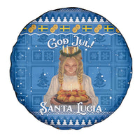 Sweden Christmas Spare Tire Cover God Jul! Santa Lucia - Wonder Print Shop