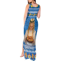 Sweden Christmas Tank Maxi Dress God Jul! Santa Lucia - Wonder Print Shop
