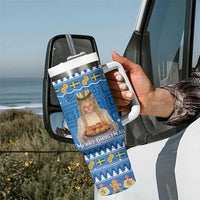 Sweden Christmas Tumbler With Handle God Jul! Santa Lucia - Wonder Print Shop