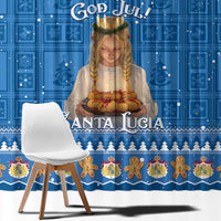Sweden Christmas Window Curtain God Jul! Santa Lucia - Wonder Print Shop
