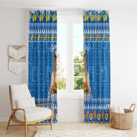 Sweden Christmas Window Curtain God Jul! Santa Lucia - Wonder Print Shop
