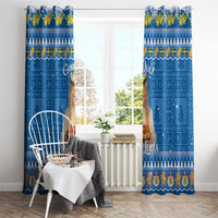 Sweden Christmas Window Curtain God Jul! Santa Lucia - Wonder Print Shop