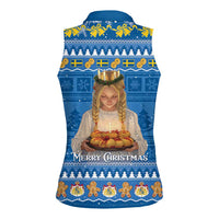 Sweden Christmas Women Sleeveless Polo Shirt God Jul! Santa Lucia - Wonder Print Shop