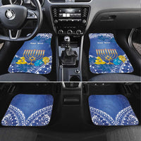Hanukkah Jewish Festival Car Mats It's Lit - Polynesian Pattern - Wonder Print Shop