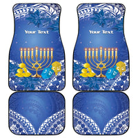 Hanukkah Jewish Festival Car Mats It's Lit - Polynesian Pattern - Wonder Print Shop
