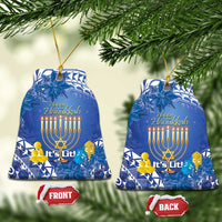 Hanukkah Jewish Festival Ceramic Ornament It's Lit - Polynesian Pattern - Wonder Print Shop
