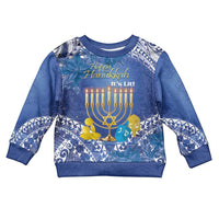 Hanukkah Jewish Festival Kid Ugly Christmas Sweater It's Lit - Polynesian Pattern - Wonder Print Shop