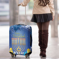Hanukkah Jewish Festival Luggage Cover It's Lit - Polynesian Pattern - Wonder Print Shop
