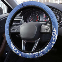 Hanukkah Jewish Festival Steering Wheel Cover It's Lit - Polynesian Pattern - Wonder Print Shop