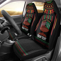 Personalized African-American Kwanzaa Car Seat Cover Kinara Candles African Pattern - Wonder Print Shop