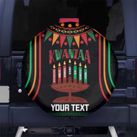 Personalized African-American Kwanzaa Spare Tire Cover Kinara Candles African Pattern - Wonder Print Shop