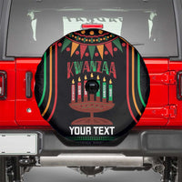 Personalized African-American Kwanzaa Spare Tire Cover Kinara Candles African Pattern - Wonder Print Shop