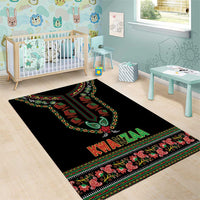 African-American Kwanzaa Area Rug Dashiki Mix Paisley Pattern - Wonder Print Shop
