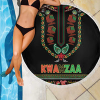 African-American Kwanzaa Beach Blanket Dashiki Mix Paisley Pattern - Wonder Print Shop