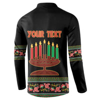 Personalized African-American Kwanzaa Button Sweatshirt Dashiki Mix Paisley Pattern - Wonder Print Shop