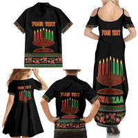 Personalized African-American Kwanzaa Family Matching Summer Maxi Dress and Hawaiian Shirt Dashiki Mix Paisley Pattern - Wonder Print Shop